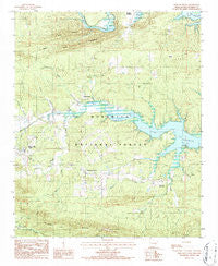 Reed Mountain Arkansas Historical topographic map, 1:24000 scale, 7.5 X 7.5 Minute, Year 1986