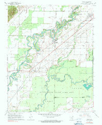 Reyno Arkansas Historical topographic map, 1:24000 scale, 7.5 X 7.5 Minute, Year 1968