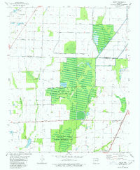 Risher Arkansas Historical topographic map, 1:24000 scale, 7.5 X 7.5 Minute, Year 1980
