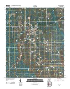 Rison Arkansas Historical topographic map, 1:24000 scale, 7.5 X 7.5 Minute, Year 2011