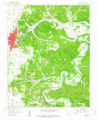 Rogers Arkansas Historical topographic map, 1:24000 scale, 7.5 X 7.5 Minute, Year 1958