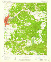 Rogers Arkansas Historical topographic map, 1:24000 scale, 7.5 X 7.5 Minute, Year 1958