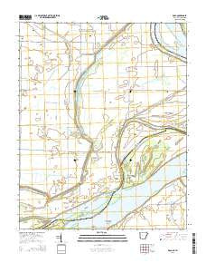Rosa Arkansas Current topographic map, 1:24000 scale, 7.5 X 7.5 Minute, Year 2014
