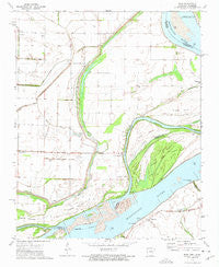 Rosa Arkansas Historical topographic map, 1:24000 scale, 7.5 X 7.5 Minute, Year 1972