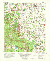 Rotan Arkansas Historical topographic map, 1:62500 scale, 15 X 15 Minute, Year 1968