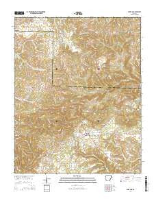 Saint Joe Arkansas Current topographic map, 1:24000 scale, 7.5 X 7.5 Minute, Year 2014