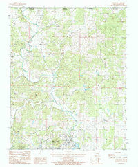 Salem Knob Arkansas Historical topographic map, 1:24000 scale, 7.5 X 7.5 Minute, Year 1984