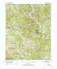 Salem Arkansas Historical topographic map, 1:62500 scale, 15 X 15 Minute, Year 1950