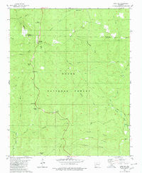 Sand Gap Arkansas Historical topographic map, 1:24000 scale, 7.5 X 7.5 Minute, Year 1980