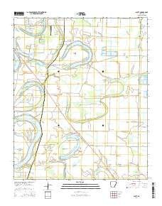 Scott Arkansas Current topographic map, 1:24000 scale, 7.5 X 7.5 Minute, Year 2014