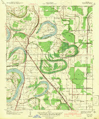 Scott Arkansas Historical topographic map, 1:31680 scale, 7.5 X 7.5 Minute, Year 1942