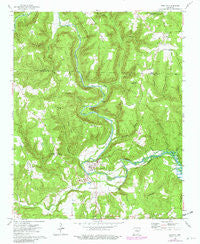 Shirley Arkansas Historical topographic map, 1:24000 scale, 7.5 X 7.5 Minute, Year 1973