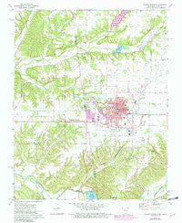 Siloam Springs Arkansas Historical topographic map, 1:24000 scale, 7.5 X 7.5 Minute, Year 1972
