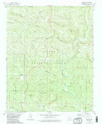 Simpson Arkansas Historical topographic map, 1:24000 scale, 7.5 X 7.5 Minute, Year 1980
