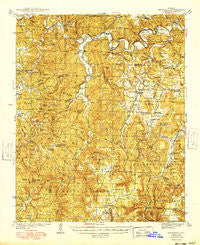 Snowball Arkansas Historical topographic map, 1:62500 scale, 15 X 15 Minute, Year 1949