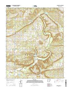 Solgohachia Arkansas Current topographic map, 1:24000 scale, 7.5 X 7.5 Minute, Year 2014
