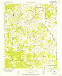 Strawberry Arkansas Historical topographic map, 1:24000 scale, 7.5 X 7.5 Minute, Year 1955