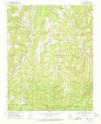 Strickler Arkansas Historical topographic map, 1:24000 scale, 7.5 X 7.5 Minute, Year 1970