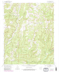 Strickler Arkansas Historical topographic map, 1:24000 scale, 7.5 X 7.5 Minute, Year 1970
