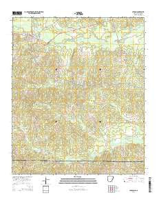 Strong Arkansas Current topographic map, 1:24000 scale, 7.5 X 7.5 Minute, Year 2014