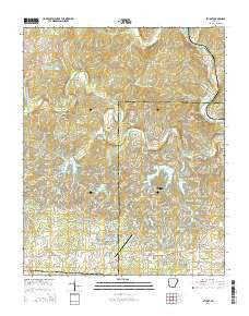 Stuart Arkansas Current topographic map, 1:24000 scale, 7.5 X 7.5 Minute, Year 2014