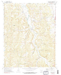 Sulphur City Arkansas Historical topographic map, 1:24000 scale, 7.5 X 7.5 Minute, Year 1973