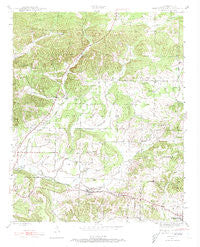 Sulphur Rock Arkansas Historical topographic map, 1:24000 scale, 7.5 X 7.5 Minute, Year 1943