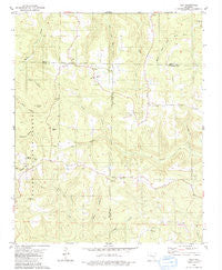Tilly Arkansas Historical topographic map, 1:24000 scale, 7.5 X 7.5 Minute, Year 1980
