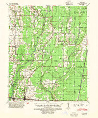 Tilton Arkansas Historical topographic map, 1:62500 scale, 15 X 15 Minute, Year 1940