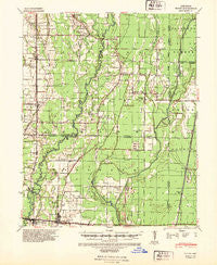 Tilton Arkansas Historical topographic map, 1:62500 scale, 15 X 15 Minute, Year 1940