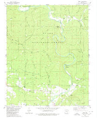Treat Arkansas Historical topographic map, 1:24000 scale, 7.5 X 7.5 Minute, Year 1980