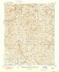 Treat Arkansas Historical topographic map, 1:62500 scale, 15 X 15 Minute, Year 1934
