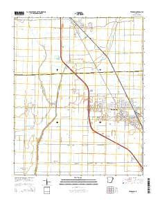 Trumann Arkansas Current topographic map, 1:24000 scale, 7.5 X 7.5 Minute, Year 2014