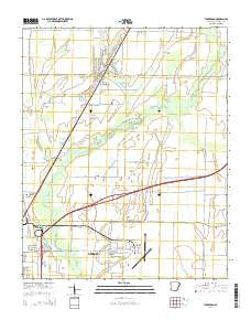 Tuckerman Arkansas Current topographic map, 1:24000 scale, 7.5 X 7.5 Minute, Year 2014