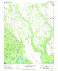 Turner Arkansas Historical topographic map, 1:24000 scale, 7.5 X 7.5 Minute, Year 1967