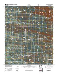 Vandervoort Arkansas Historical topographic map, 1:24000 scale, 7.5 X 7.5 Minute, Year 2011