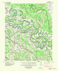 Varner Arkansas Historical topographic map, 1:62500 scale, 15 X 15 Minute, Year 1935