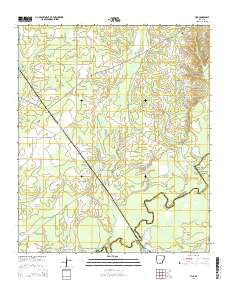 Vick Arkansas Current topographic map, 1:24000 scale, 7.5 X 7.5 Minute, Year 2014
