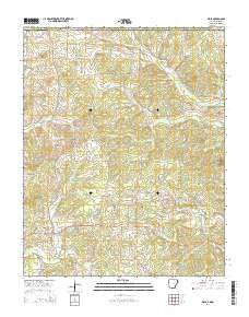 Viola Arkansas Current topographic map, 1:24000 scale, 7.5 X 7.5 Minute, Year 2014