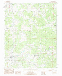 Viola Arkansas Historical topographic map, 1:24000 scale, 7.5 X 7.5 Minute, Year 1984