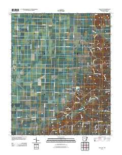 Walcott Arkansas Historical topographic map, 1:24000 scale, 7.5 X 7.5 Minute, Year 2011
