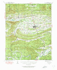 Waldron Arkansas Historical topographic map, 1:62500 scale, 15 X 15 Minute, Year 1939