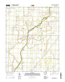 Walnut Ridge SE Arkansas Current topographic map, 1:24000 scale, 7.5 X 7.5 Minute, Year 2014