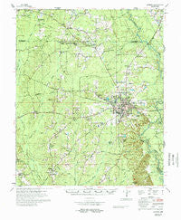 Warren Arkansas Historical topographic map, 1:62500 scale, 15 X 15 Minute, Year 1978