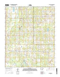 Wattensaw Arkansas Current topographic map, 1:24000 scale, 7.5 X 7.5 Minute, Year 2014