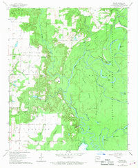 Weber Arkansas Historical topographic map, 1:24000 scale, 7.5 X 7.5 Minute, Year 1967