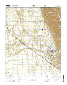 West Helena Arkansas Current topographic map, 1:24000 scale, 7.5 X 7.5 Minute, Year 2014