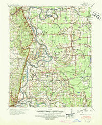 Whitmore Arkansas Historical topographic map, 1:62500 scale, 15 X 15 Minute, Year 1940