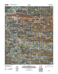 Wickes Arkansas Historical topographic map, 1:24000 scale, 7.5 X 7.5 Minute, Year 2011