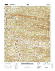 Wickes Arkansas Current topographic map, 1:24000 scale, 7.5 X 7.5 Minute, Year 2014